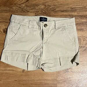 American Eagle Outfitters Tan Cuffed Women's Shorts